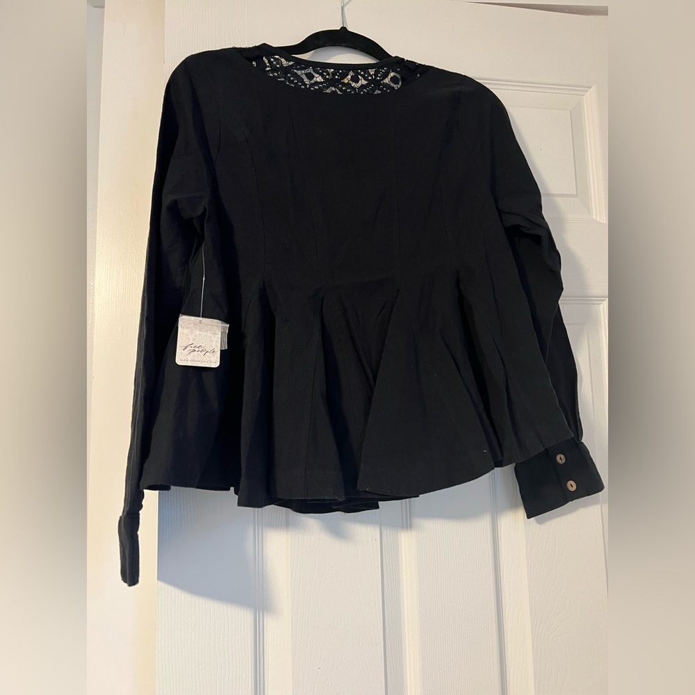 Free People Seas The Day Top in Black Size XS/S NWT - Picture 4 of 9